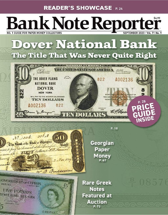 Bank Note Reporter Magazine