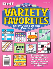 Dell Official Favorite Variety Puzzles Magazine