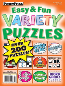 Easy & Fun Variety Puzzles Magazine
