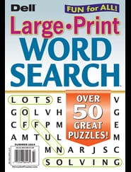 Dell Jumbo Large-Print Word Search Magazine