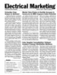 Electrical Marketing Newsletter