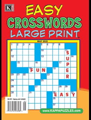 Easy Crosswords Large Print Magazine